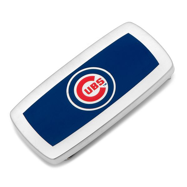 Элегантный металлический зажим для денег с логотипом Chicago Cubs, 5 см x 2,5 см Cufflinks, Inc.