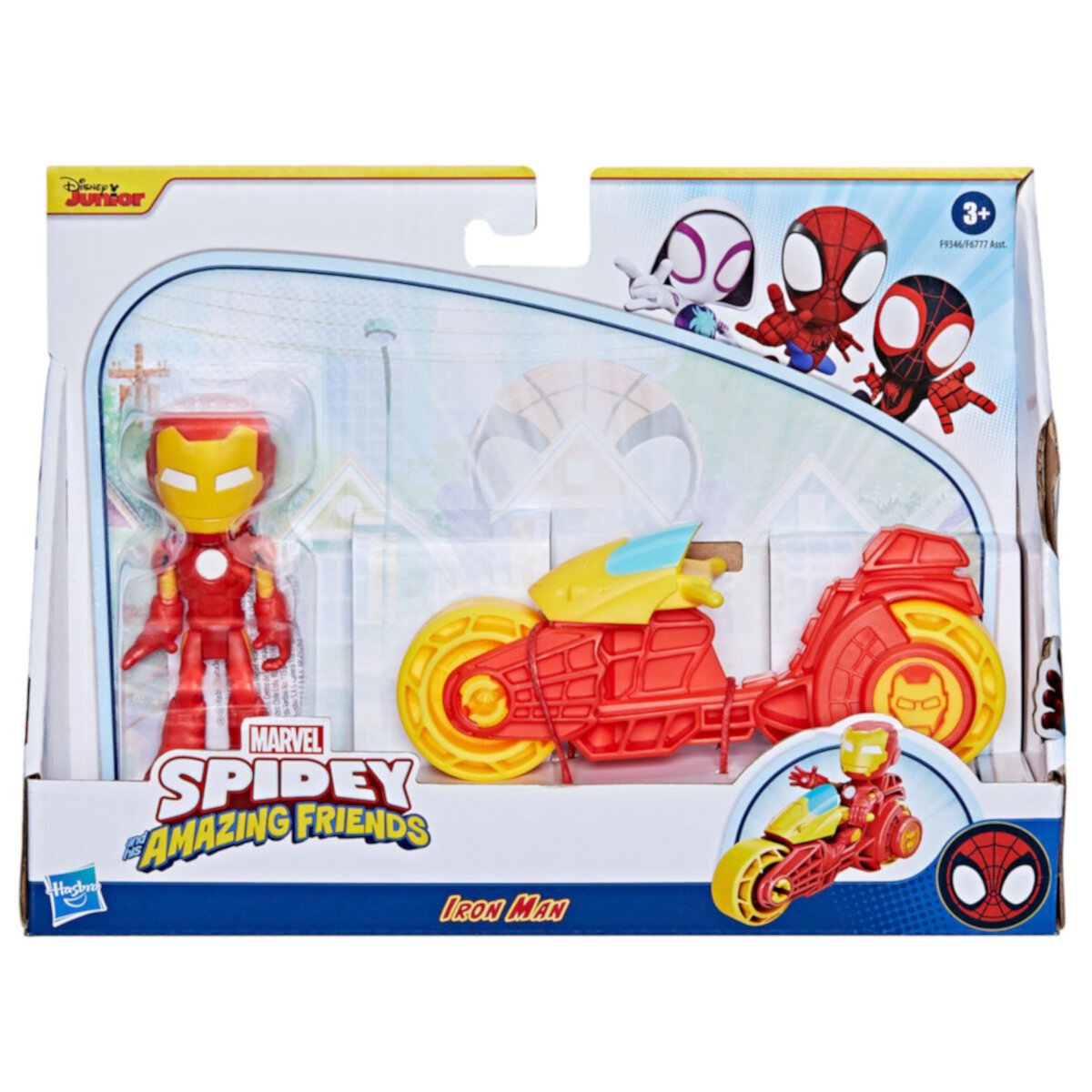 Marvel Spider-Man & His Amazing Friends Iron Man & Motorcycle by Hasbro HASBRO