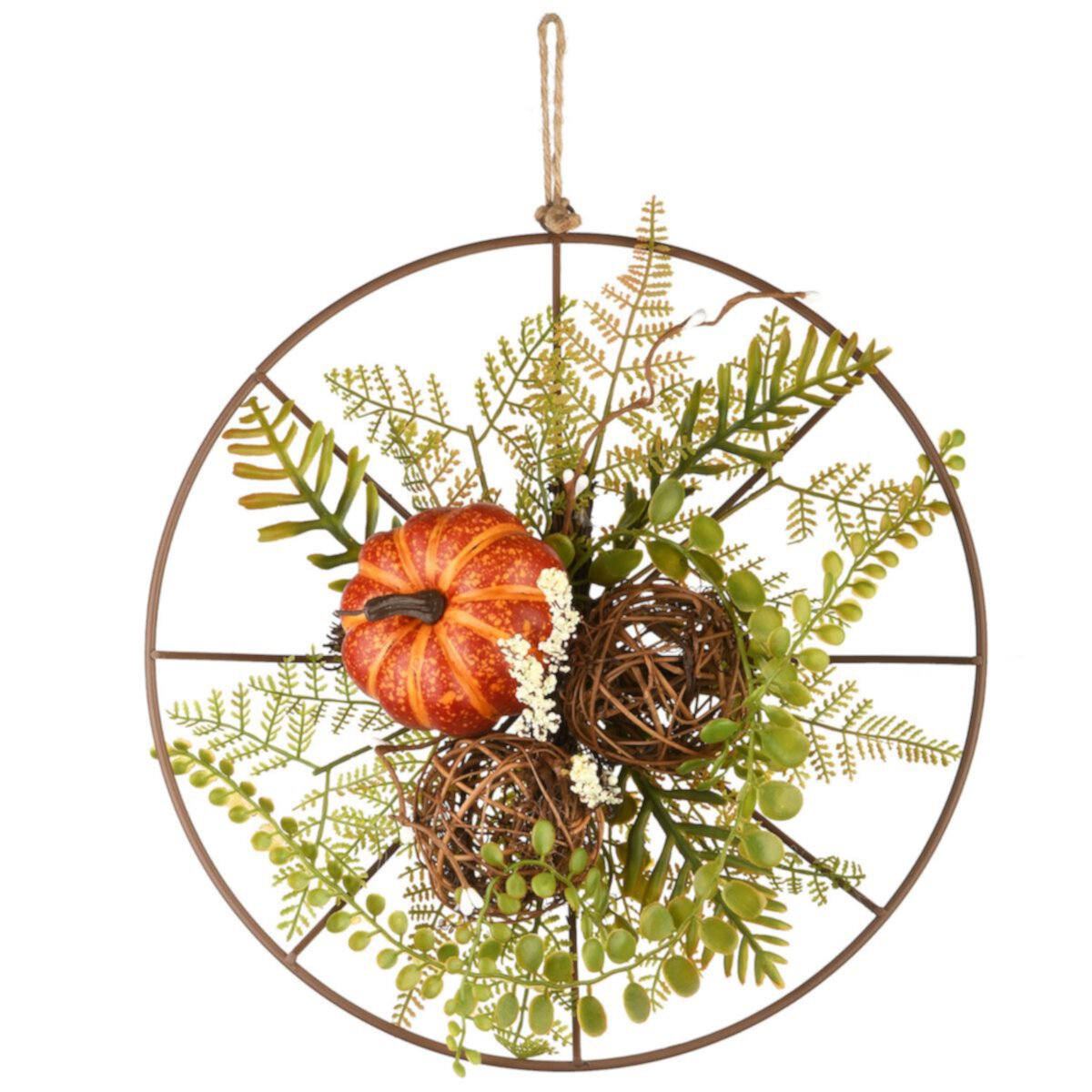 National Tree Company Harvest Flower Circular Decoration National Tree Company