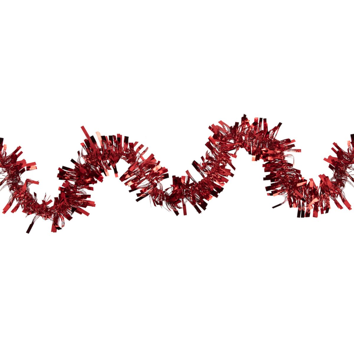 50' x 3&#34; Red Boa Wide Cut Tinsel Christmas Garland - Unlit Christmas Central