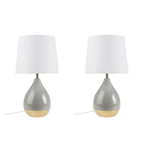 510 Design Liora 2-Tone Ceramic Table Lamp Set of 2 510 Design