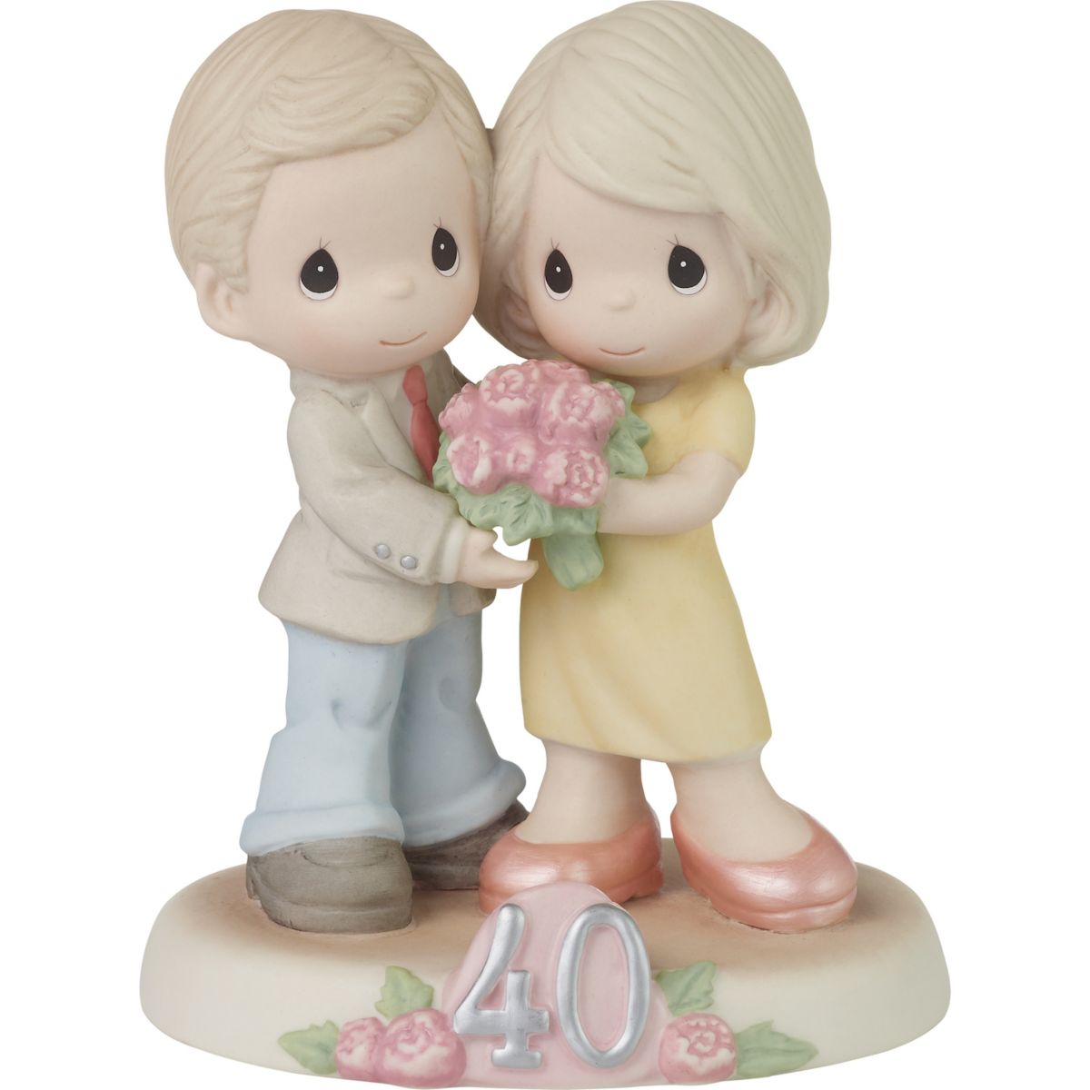 Precious Moments Forty Loving Years Together Bisque Porcelain Figurine Precious Moments