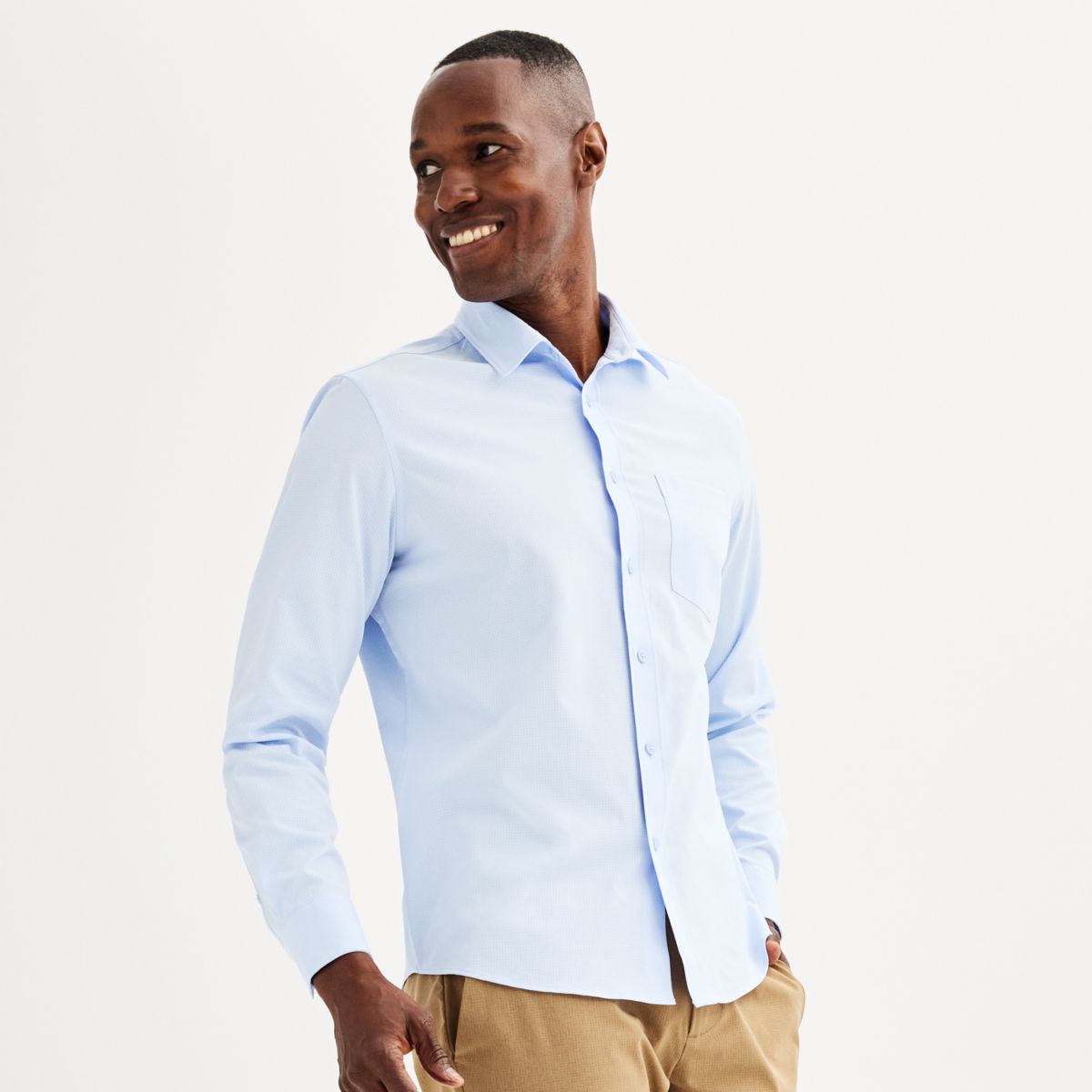 Men's FLX Performance Untucked-Fit Button Down Shirt FLX