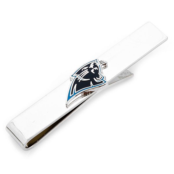 Серебристый зажим для галстука Carolina Panthers, длина 6 см Cufflinks, Inc.