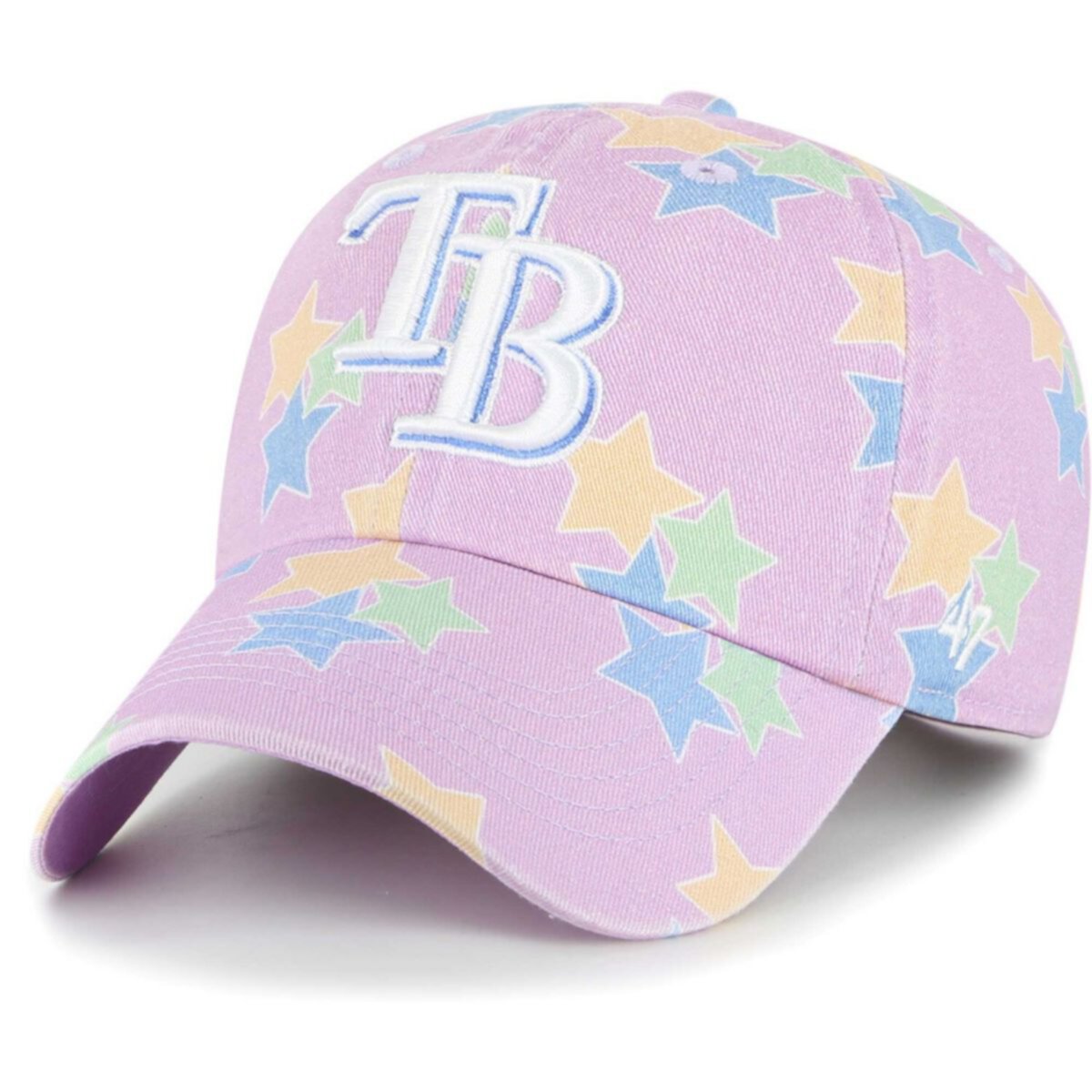 Girls '47 Lavender Tampa Bay Rays Star Bright Clean Up Adjustable Hat Unbranded