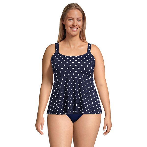 Женский Топы для плавания Lands' End DD-Cup Flutter Tankini Lands' End