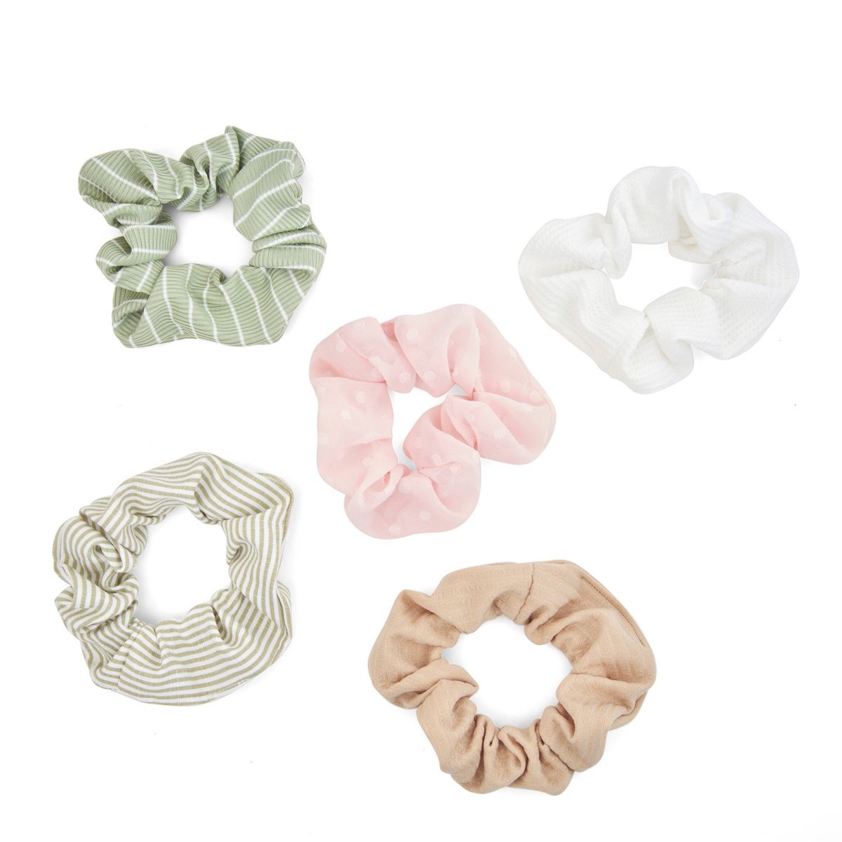 5-piece Scrunchie Set Unbranded