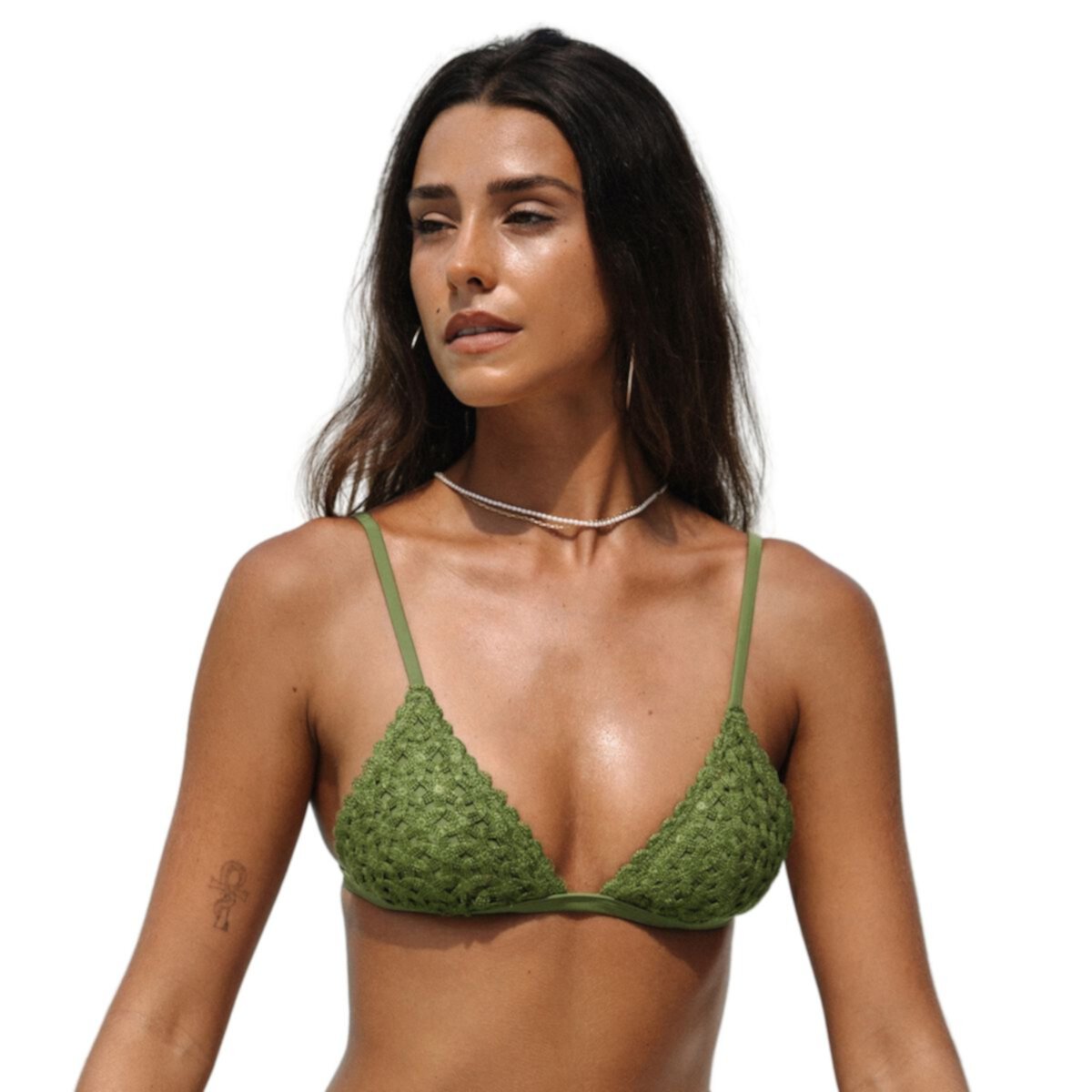 Women's CUPSHE Crocheted Triangle Bikini Top Cupshe