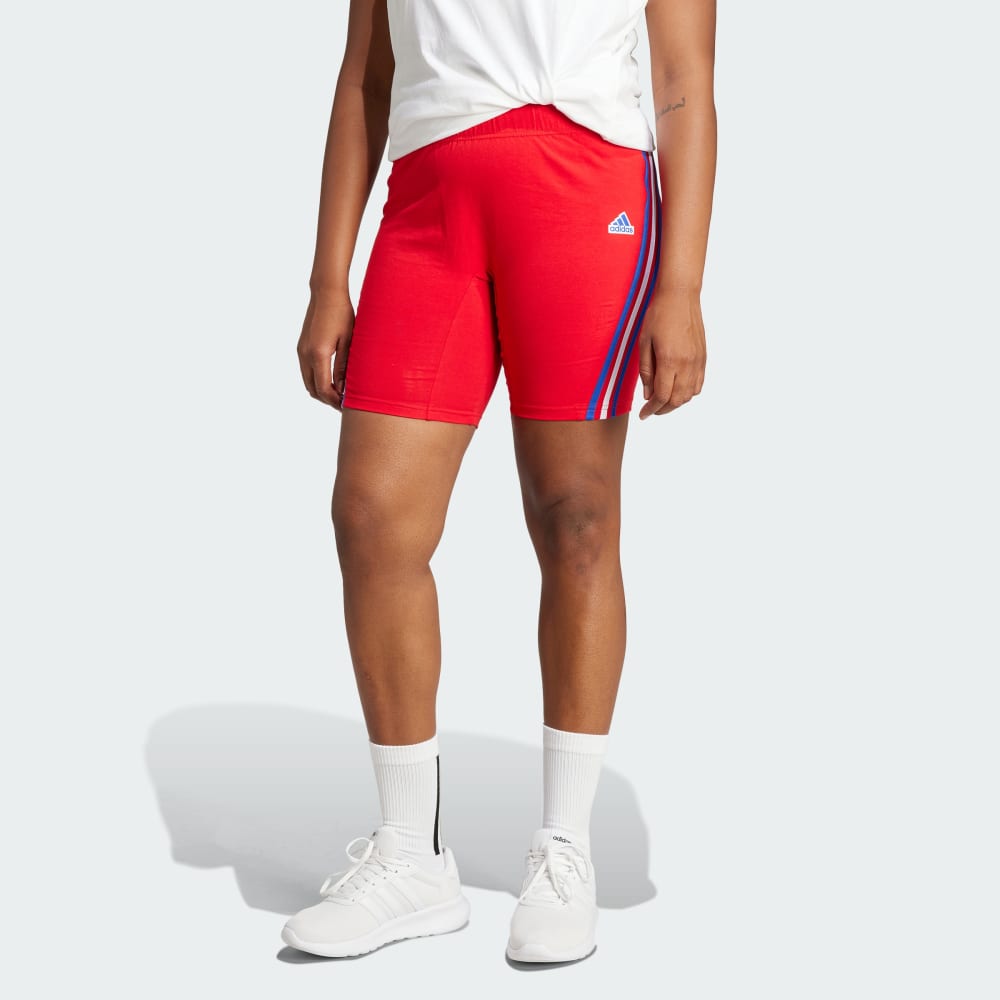 Future Icons 3-Stripes Biker Shorts (Plus Size) Adidas