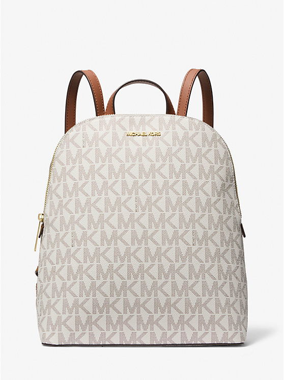 Cindy Large Signature Logo Backpack Michael Kors