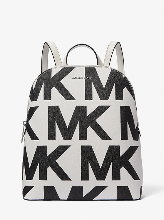 Cindy Large Graphic Logo Backpack Michael Kors