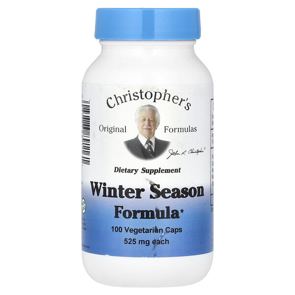 Winter Season Formula, 1,050 mg, 100 Vegetarian Caps (525 mg per Capsule) Christopher's
