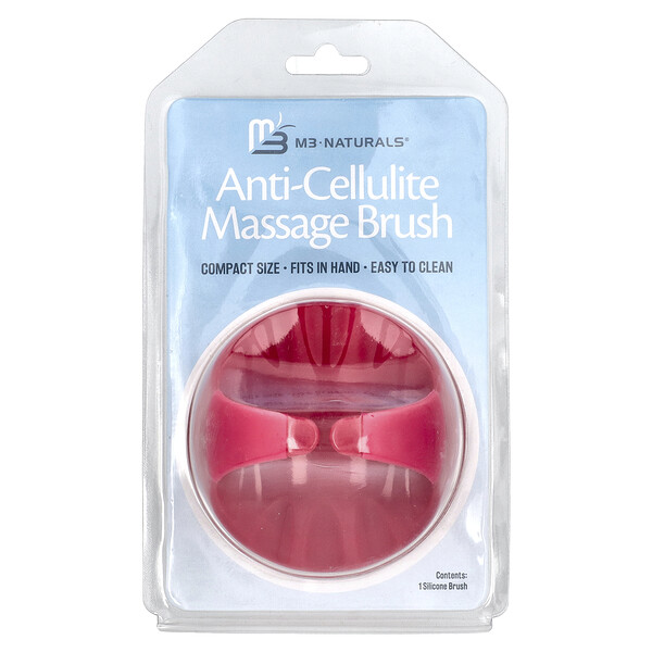 Anti-Cellulite Massage Brush, 1 Silicone Brush M3 Naturals