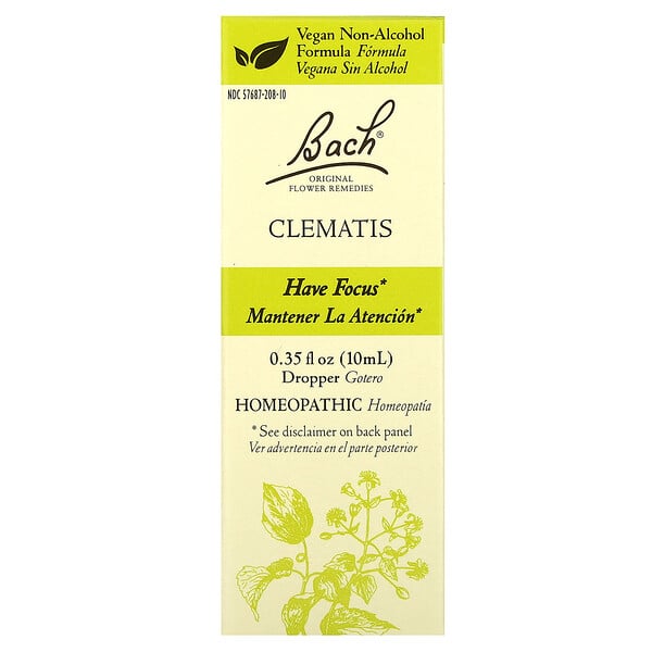 Original Flower Remedies, Clematis, 0.35 fl oz (Жидкие унции) (10 ml) Bach