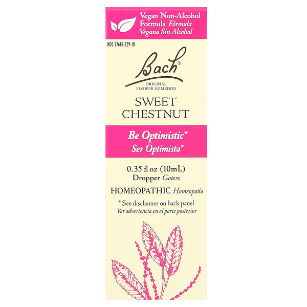 Original Flower Remedies, Sweet Chestnut, 0.35 fl oz (Жидкие унции) (10 ml) Bach