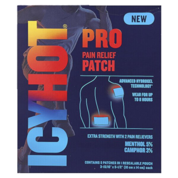 Pro Pain Relief Patch , 5 Patches Icy Hot