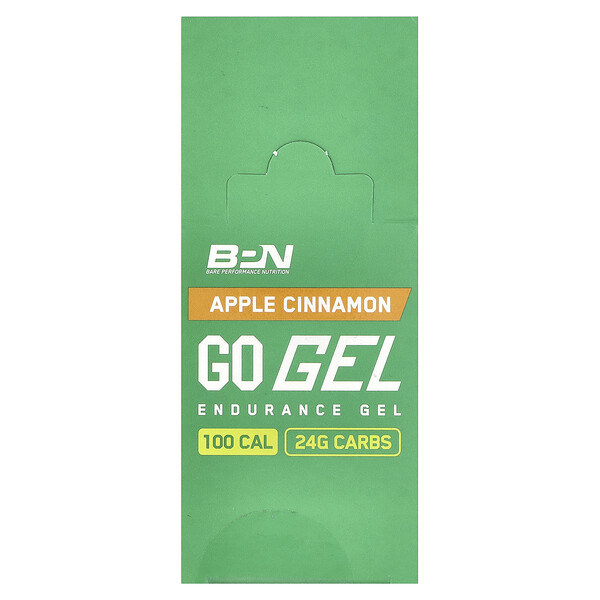 Go Gel (Гель), Endurance Gel, Apple Cinnamon, 10 Packets (Пакеты ), 1.45 oz (Унции) (41 g) Each BPN