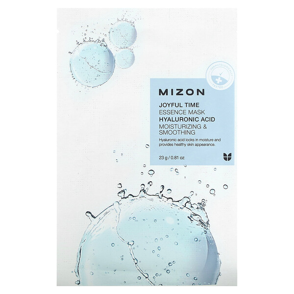 Joyful Time Essence Beauty Mask, Hyaluronic Acid, 1 Sheet, 0.81 oz (23 g) Mizon