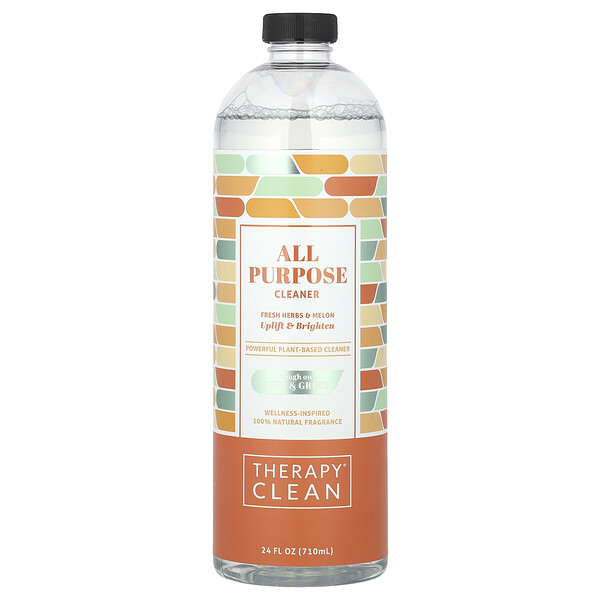 All Purpose Cleaner, Fresh Herbs & Melon, 24 fl oz (710 ml) Therapy Clean