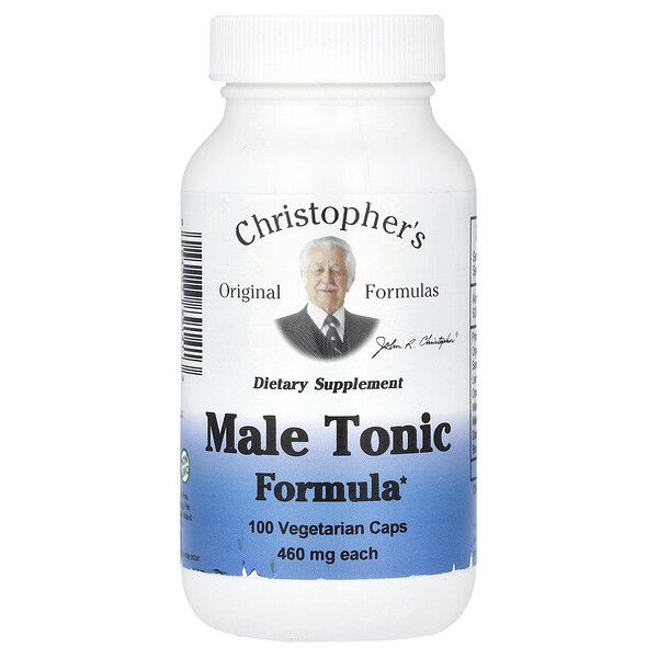 Male Tonic Formula, 460 mg, 100 Vegetarian Caps (230 mg Per Cap) Christopher's