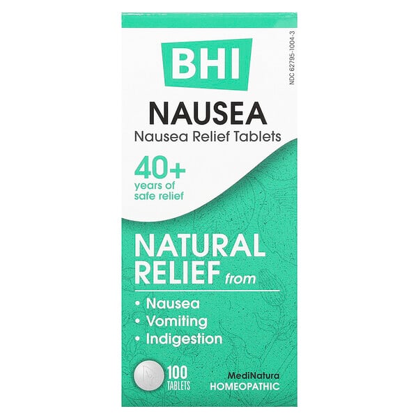 BHI, Nausea Relief Tablets , 100 Tablets MediNatura
