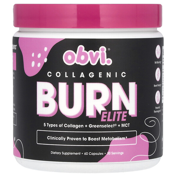 Collagenic Burn Elite, 60 Capsules Obvi