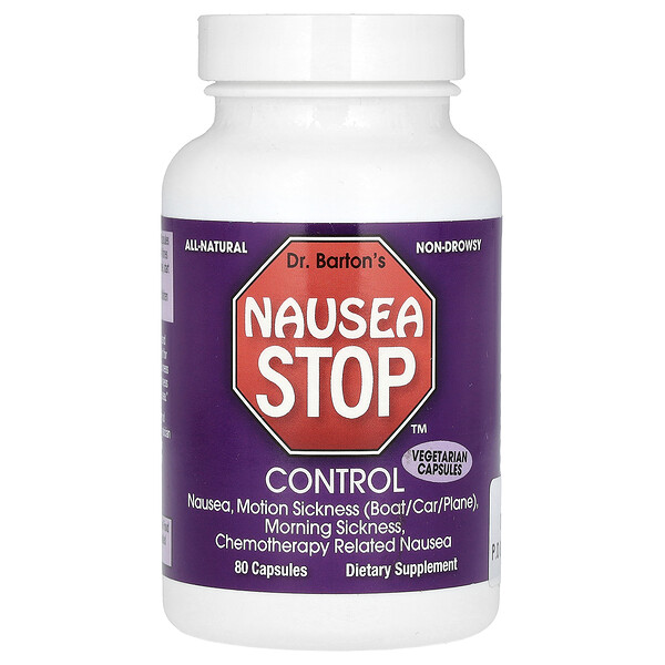 Nausea Stop Control, 80 Capsules Dr. Barton's