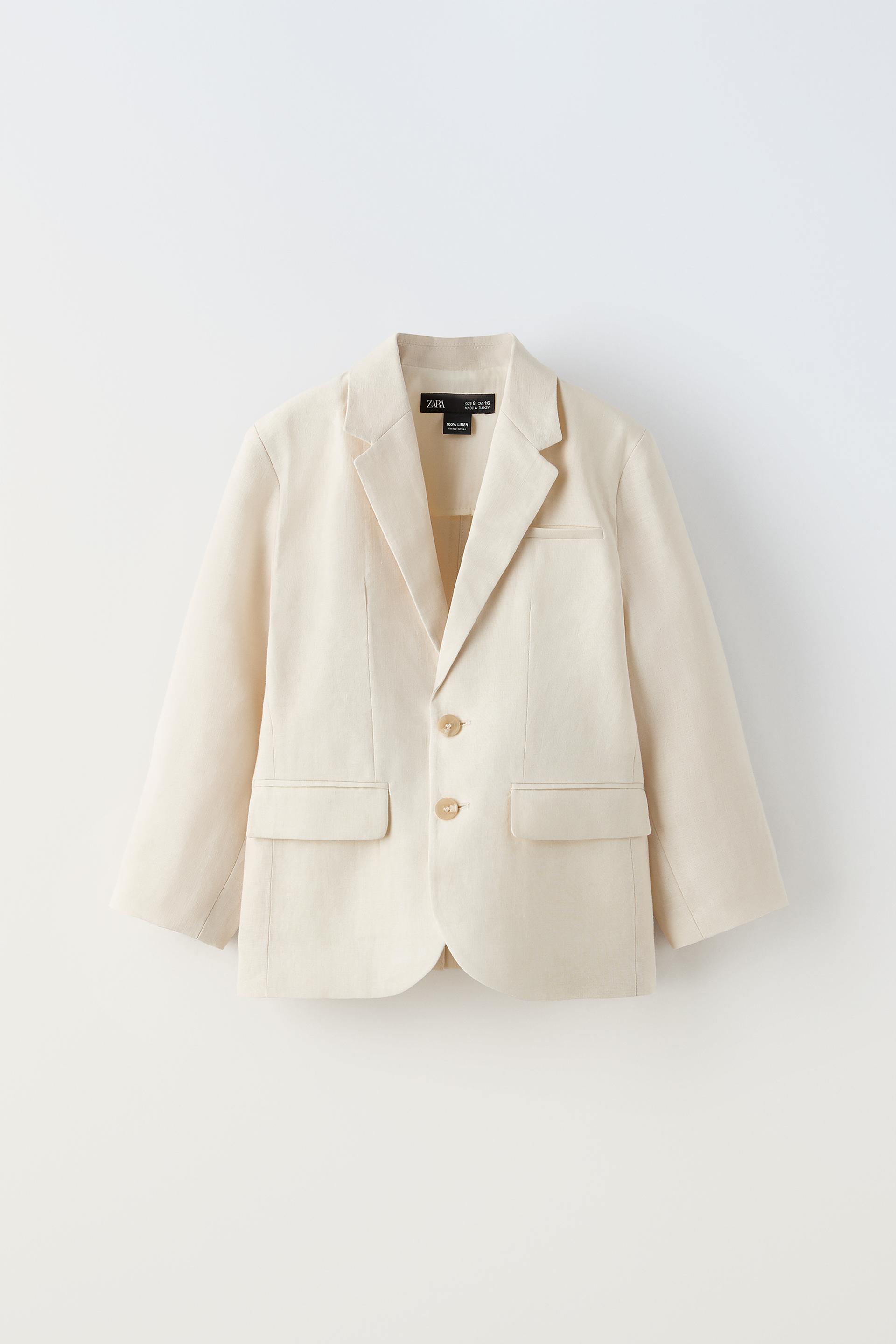Блейзер Zara Для мальчиков Linen Suit Jacket ZARA