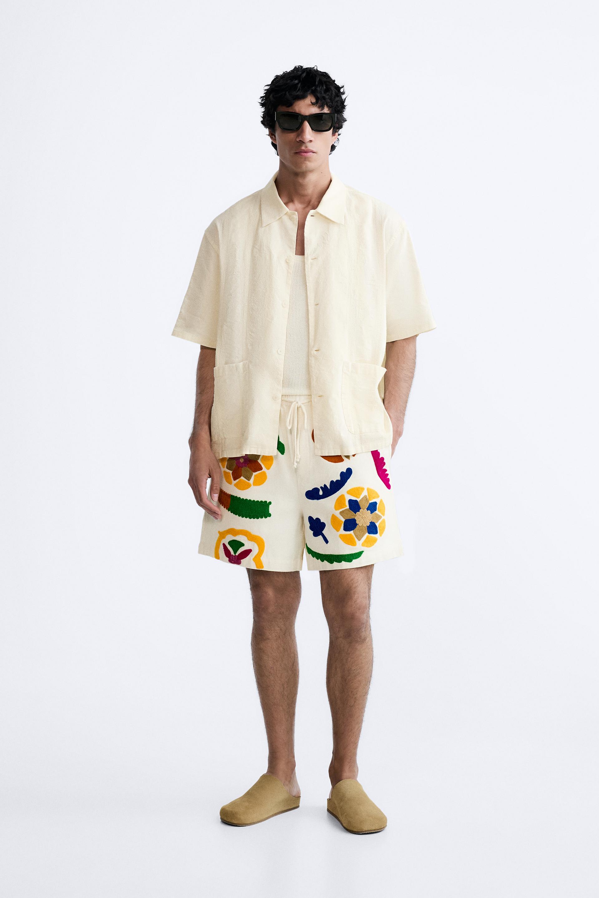EMBROIDERED SHORTS LIMITED EDITION ZARA