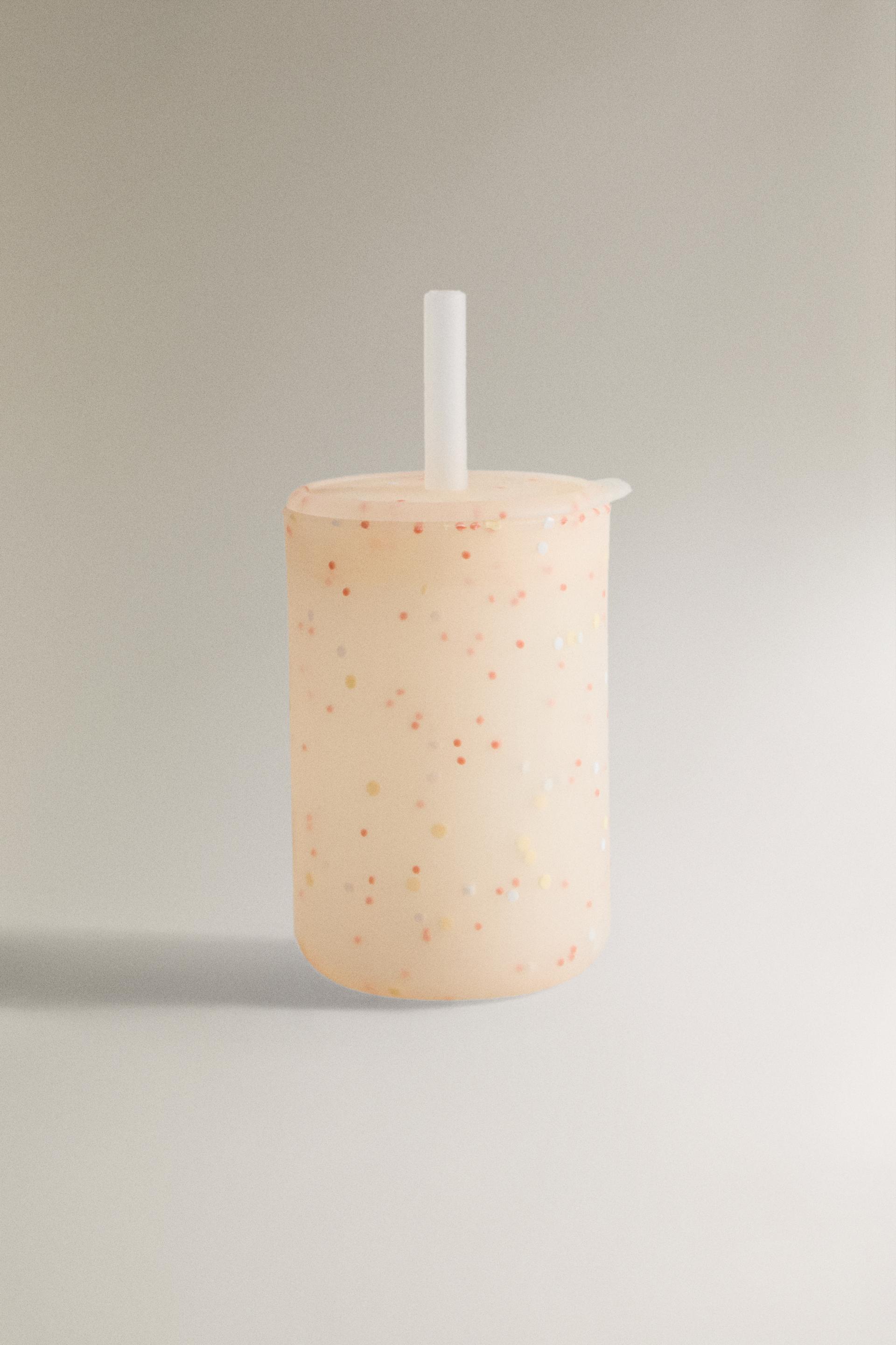 CHILDREN’S SILICONE TUMBLER WITH STRAW ZARA