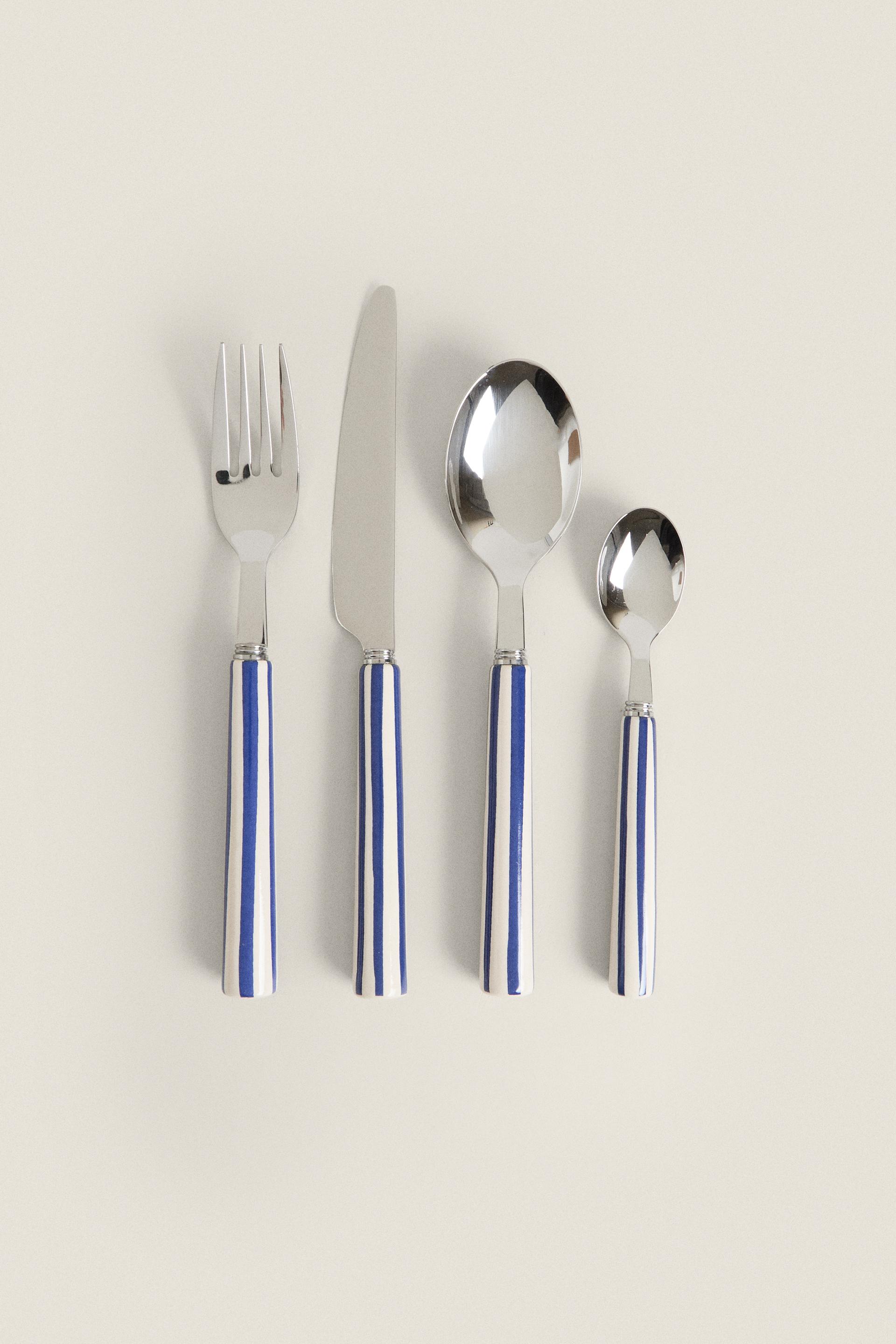 FLATWARE WITH 4 PIECES AND CERAMIC HANDLE (PACK OF 4) ZARA