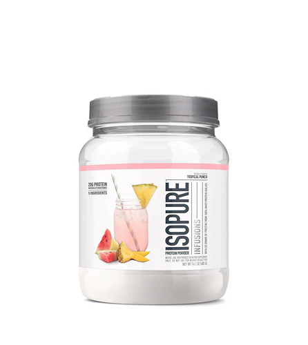 Протеиновый порошок Fusions Clear Tropical Punch 20 г белка, без глютена и лактозы, 16 порций Isopure