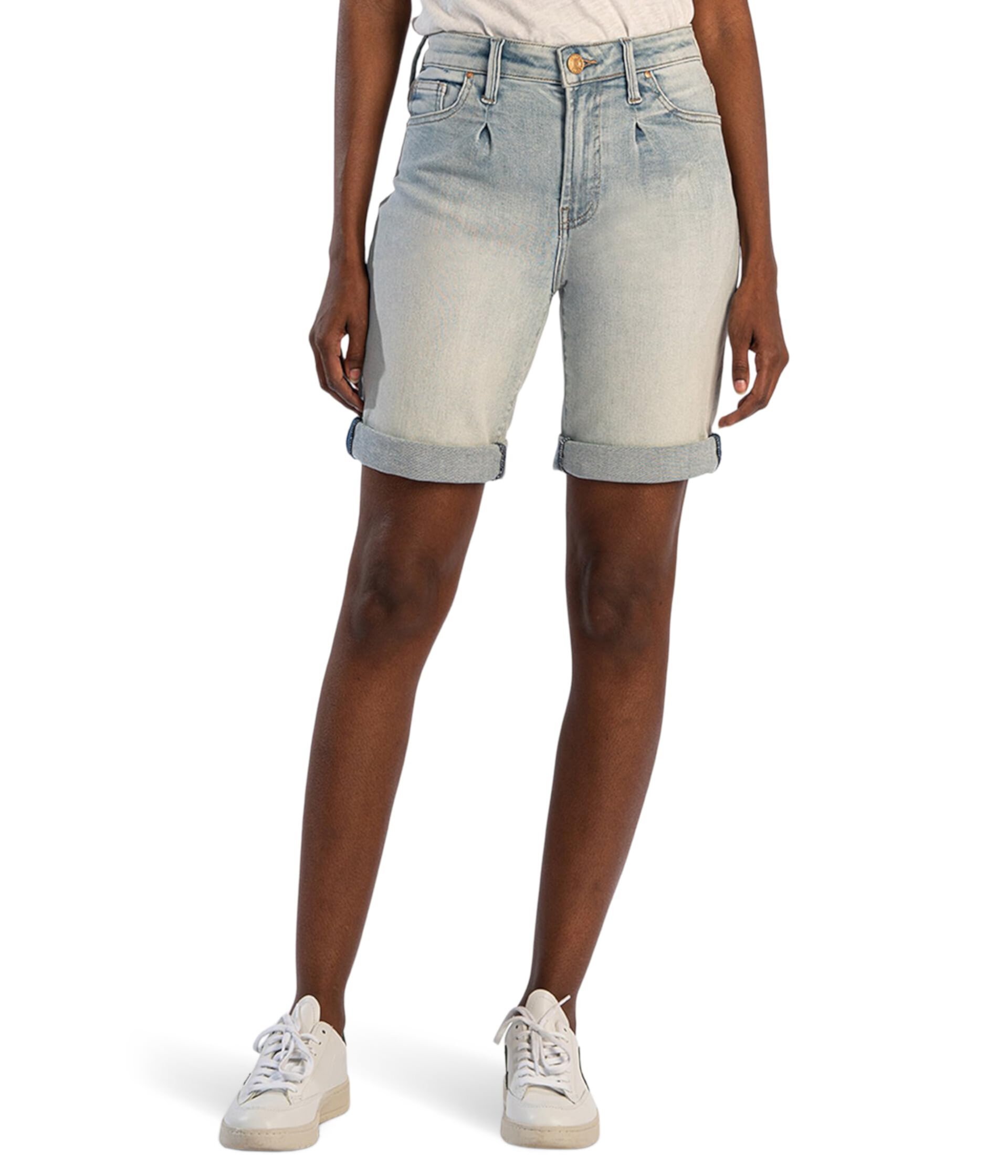 Catherine Boyfriend Roll-Up Shorts- Regular Hem KUT from the Kloth