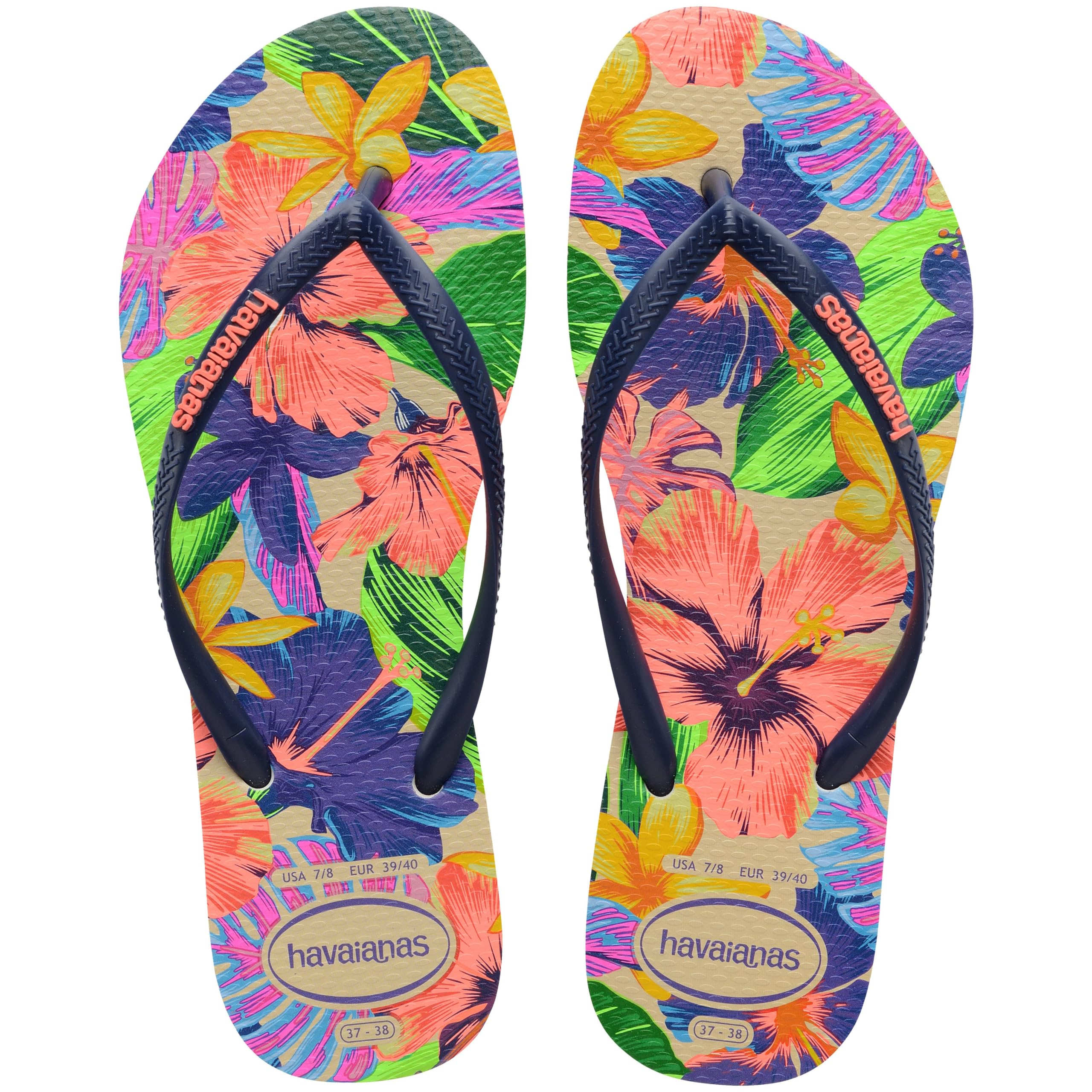 Slim Floral Neon Sandals Havaianas