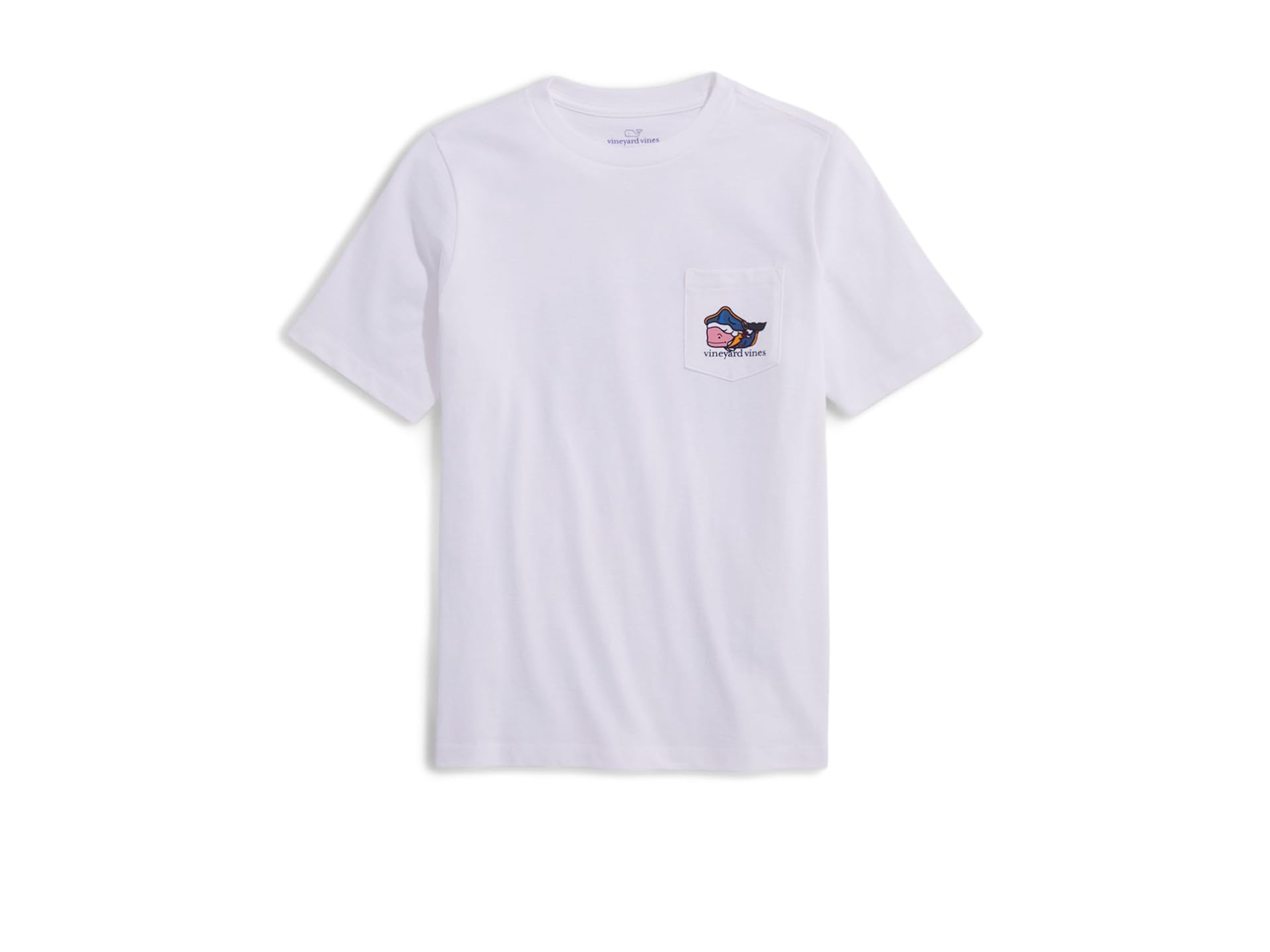 Футболка Vineyard Vines Kids Для мальчиков GW Whale с коротким рукавом и карманом Vineyard Vines Kids