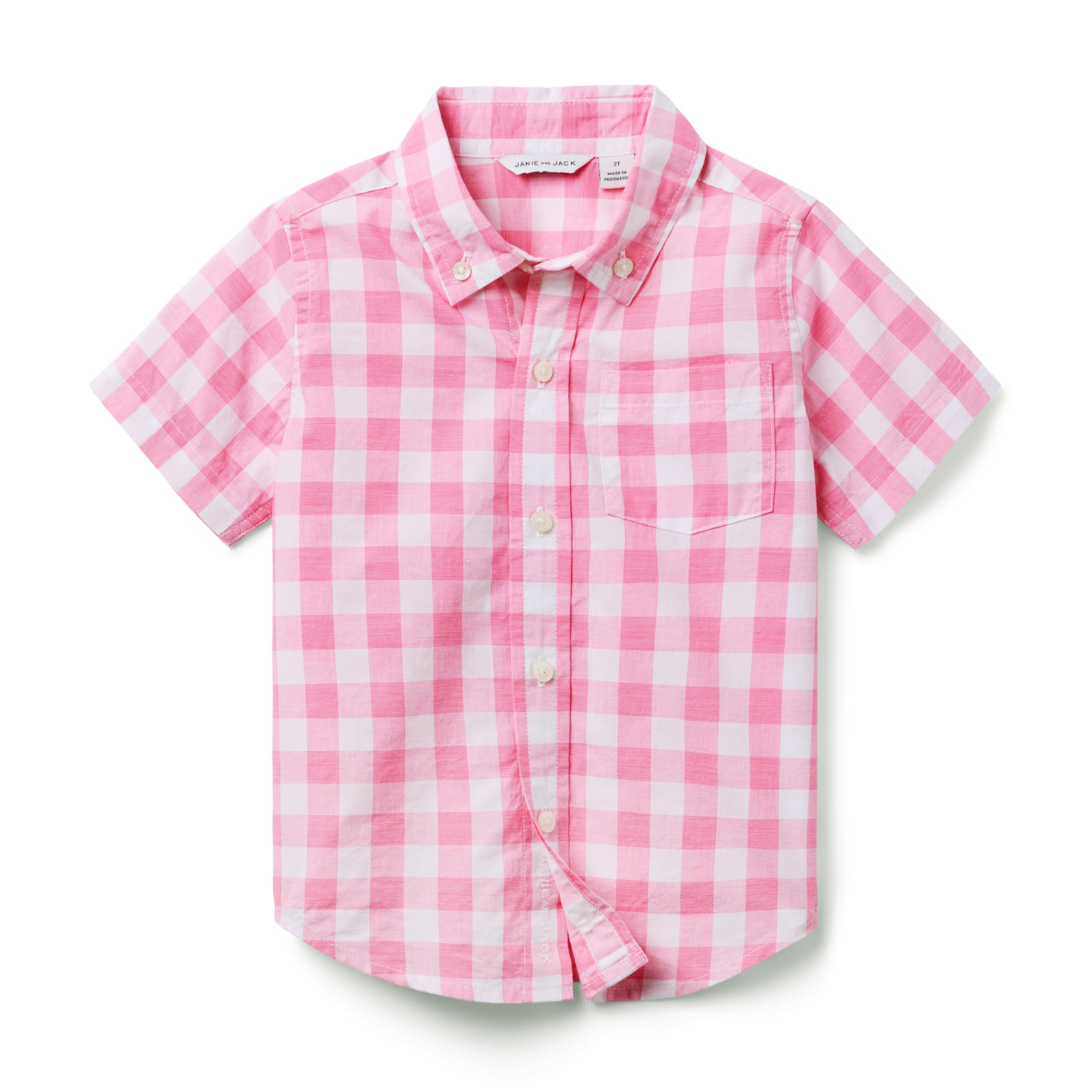 Boys Gingham Top (Toddler/Little Kid/Big Kid) Janie and Jack