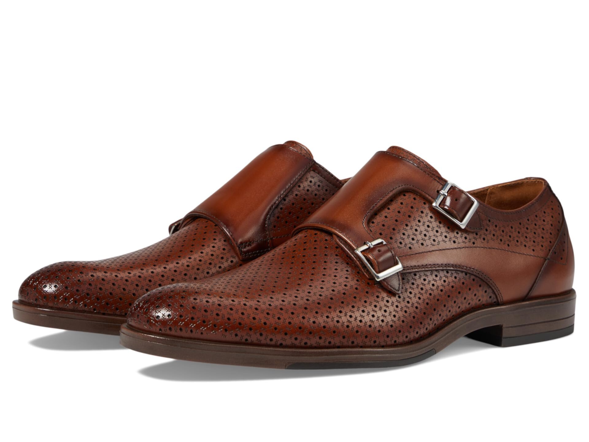 Мужские оксфорды Stacy Adams Arthur Double Monk Strap из мягкой кожи с поддержкой свода стопы Stacy Adams