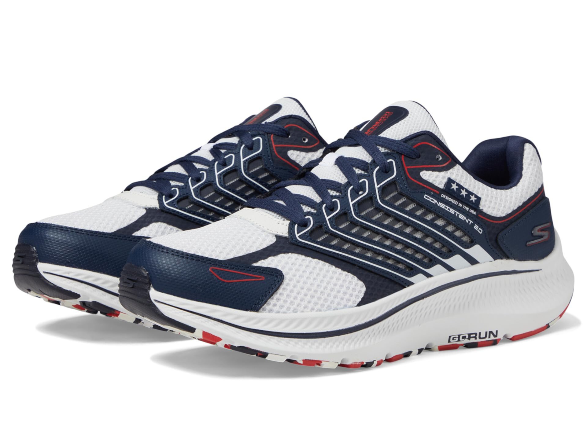 Кроссовки Skechers Go Run Consistent 2.0 с легкой амортизацией и сетчатым верхом для бега Skechers