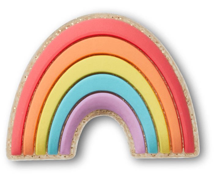 Pastel Glitter Rainbow Crocs