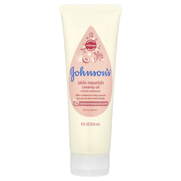Skin Nourish Creamy Oil, Coconut & Honeysuckle, 8 fl oz (236 ml) Johnson's Baby