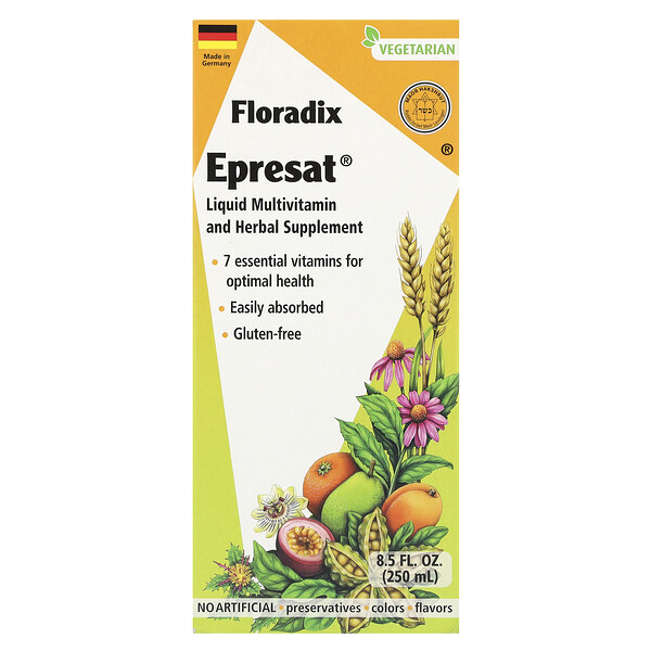 Epresat, Liquid Multivitamin and Herbal Supplement, 8.5 fl oz (250 ml) Floradix