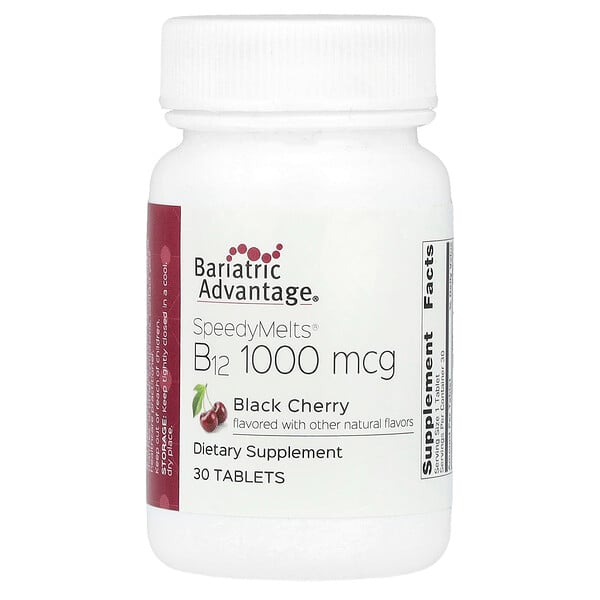 SpeedyMelts®, B12, Black Cherry, 1,000 mcg, 30 Tablets Bariatric Advantage