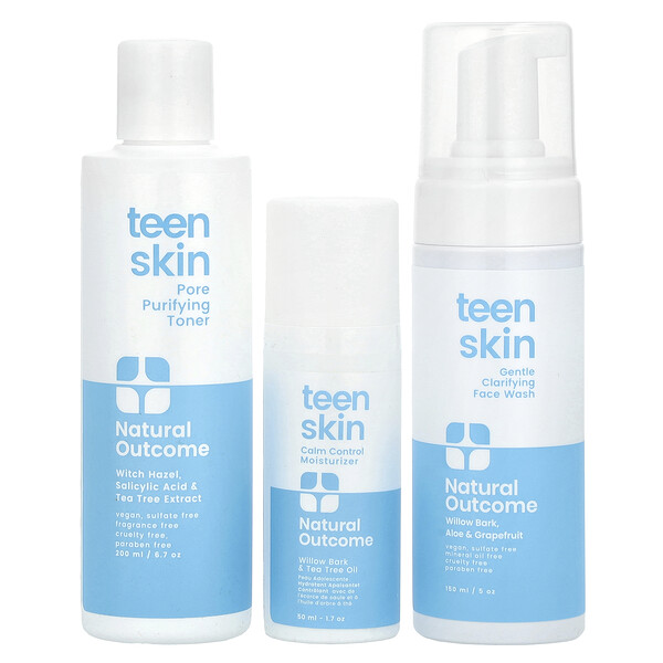 Teen Skin, Everyday Face Kit, 3 Piece Kit Natural outcome