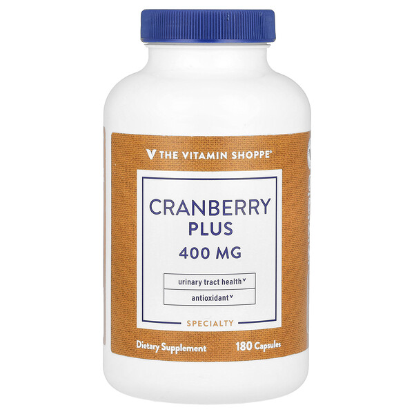 Cranberry Plus, 400 mg, 180 Capsules The Vitamin Shoppe