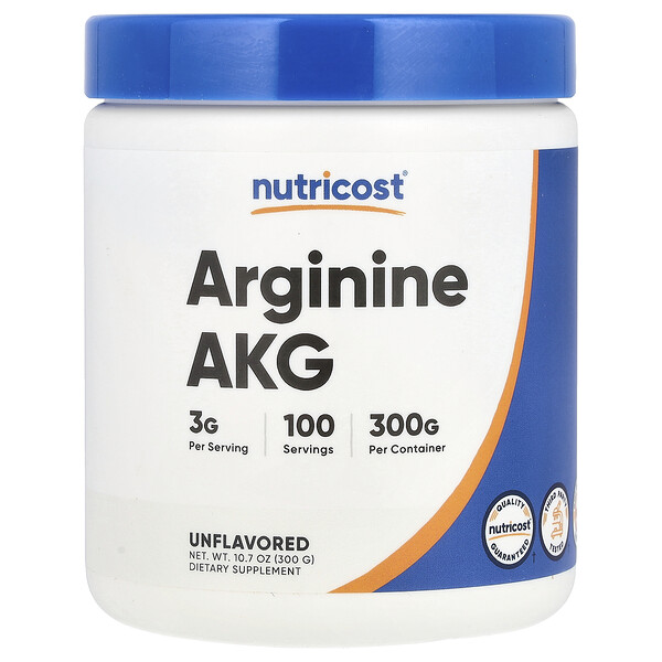 Arginine AKG, Unflavored, 10.7 oz (300 g) Nutricost