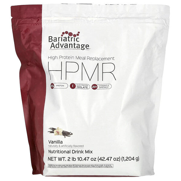 HPMR, High Protein Meal Replacement, Vanilla, 2 lb 10.47 oz (1,204 g) Bariatric Advantage