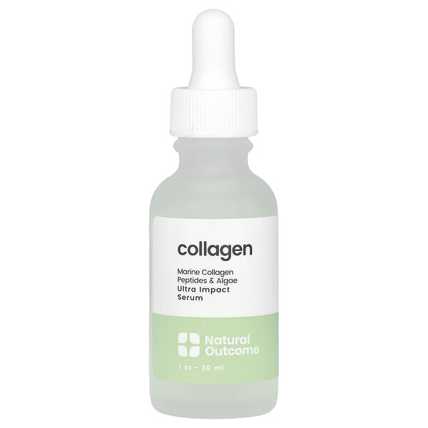 Collagen, Ultra Impact Serum, Fragrance Free, 1 oz (30 ml) Natural outcome