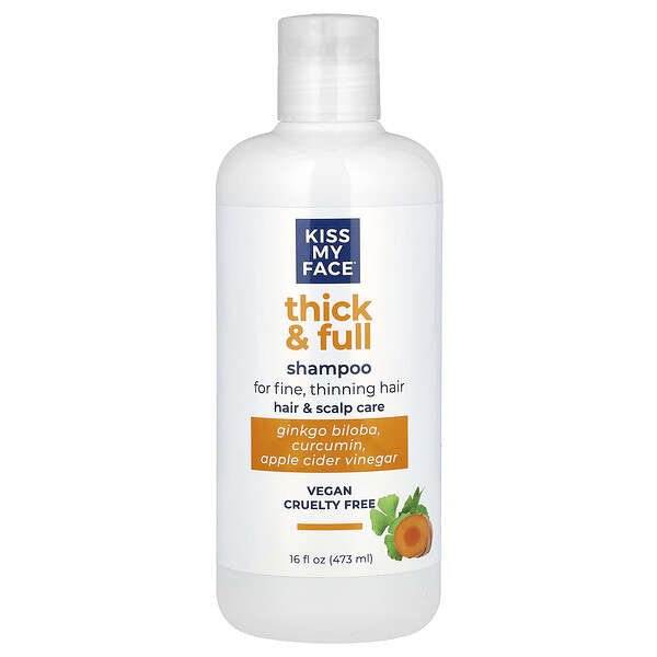 Thick & Full Shampoo, For Fine, Thinning Hair, 16 fl oz (473 ml) Kiss My Face