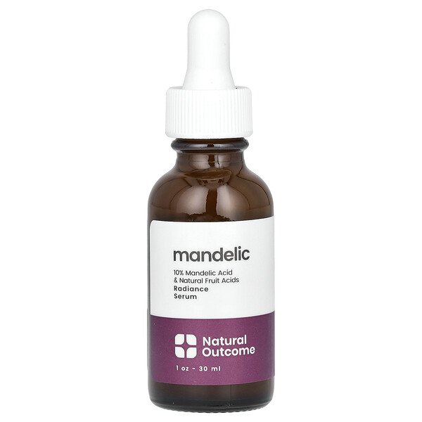 Mandelic, Radiance Serum, Fragrance Free, 1 oz (30 ml) Natural outcome