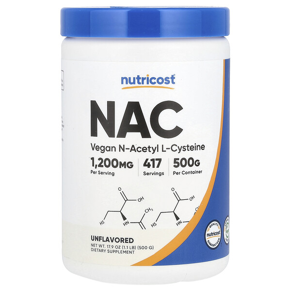 NAC, Unflavored, 17.9 oz (500 g) Nutricost